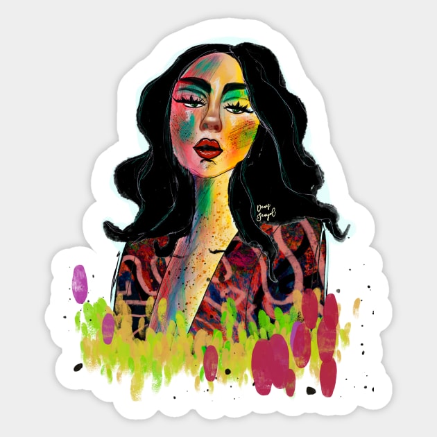 Fashionista Sticker by Colormyline by Denis Senyol